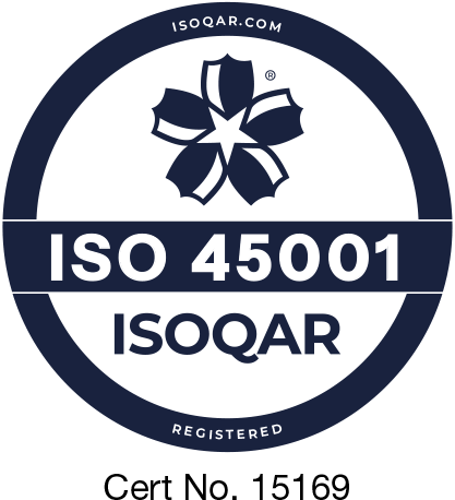 ISO 45001 accreditation logo